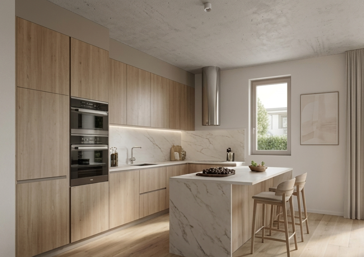 Render di dettaglio degli ambienti interni